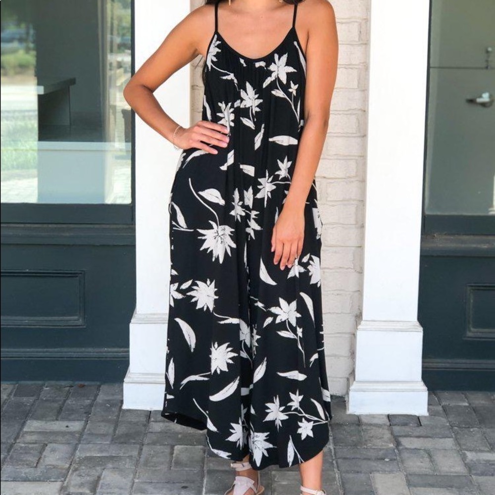 Z Supply floral jumpsuit